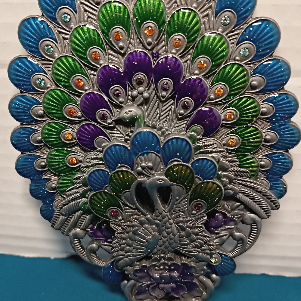 Vintage Foldable Maniya Peacock Mirror - Picture 2 of 16